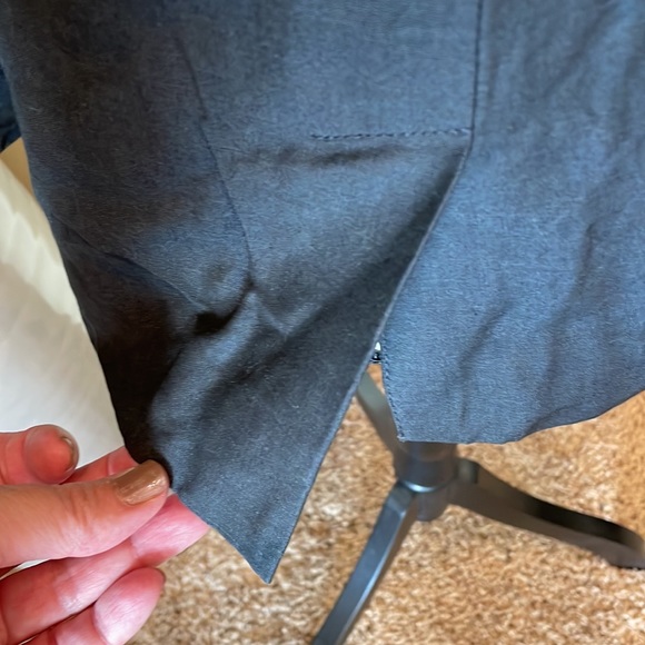 Club Monaco Single Button Black Wool Mohair Blend Minimalist Blazer Jacket Sz 6 - Picture 10 of 14